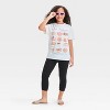 Girls' Oversized Graphic T-Shirt - Tan - 4 of 4