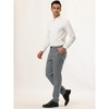 Lars Amadeus Men's Vertical Striped Dress Pants Straight Fit Formal Business Trousers - 4 of 4