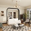 Famapy Living Room Sofa Teddy Velvet Cloud Sofa Loveseat High Resilience Sponge White - 2 of 4