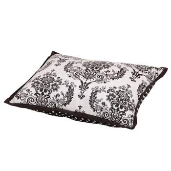 Bacati - Classic Damask white/black Throw Pillow