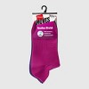 Hanes Women's Moves Premium Seamless Stretch 3pk No Show Tab Socks - Assorted Color 5-9: Midweight Knit, Y-Heel Stitching, Arch Support - 2 of 4