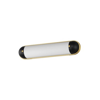 Maxim Lighting Capsule 1 - Light Vanity in  Black/Natural Aged Brass