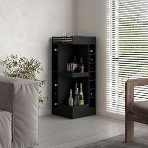 NicBex Buffet Cabinet with Storage 46" T 3-tier Corner Bar Cabinet Sideboard Cabinet with Bottle Cubbies for Living Room - 1 of 4