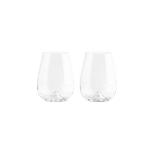 16.8oz 2pk Crystal Vulcano Tumbler Glasses - Stolzle Lausitz: Lead-Free Glassware, Dishwasher-Safe, Cold Beverages - 1 of 3