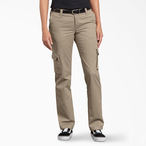 Dickies Women's Relaxed Fit Cargo Pants, Desert Sand (ds), 2rg : Target