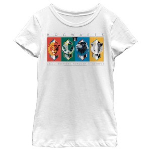 Girl's Harry Potter Hogwarts House Mascots T-Shirt - 1 of 4