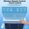 3500CFM Evaporative Air Cooler, Swamp Cooler with Remote Control and 12H Timer, 4 Ice Packs, 3 Modes & Wind Speeds for Outdoor Indoor Use, 13.2 Gallon - 4 of 4