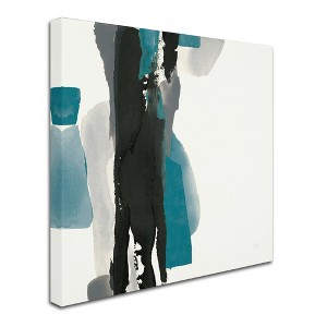 Trademark Fine Art -Chris Paschke 'Black and Teal II' Canvas Art - 1 of 3