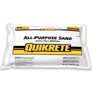 QUIKRETE All Purpose Sand for Potting Soil, Concrete Mix, Traction on Snow and Ice, Brick Pavers, Graded Coarse, 50 Pound Bag - 1 of 4