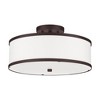 Livex Lighting Park Ridge 3 - Light Semi-Flush Mount in  Bronze - 2 of 4
