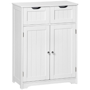 Aghana Digitals White Freestanding Storage Cabinet with 2 Drawers & Adjustable Shelf - MDF - 1 of 4