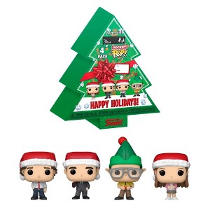 Funko Pocket POP The Office Michael Scott Tree Holiday Box 4 Pieces Keychain Keyring Figure - 1 of 4
