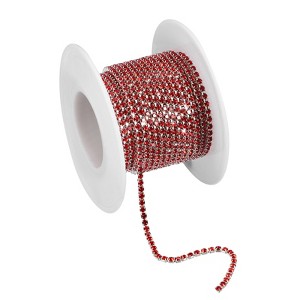 Unique Bargains DIY Bag Clothing Decoration Crystal Rhinestone Sew on Close Claw Chain Trim - 1 of 4