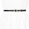 Allegra K Women's Plus Size Pearl Narrow Faux Leather Jeans Dresses Pants Adjustable Waist Belts 105cm/41.33" - 4 of 4