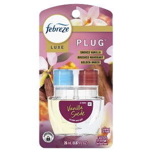 Febreze Plug In Air Freshener, Odor-Fighting Scented Oil Refill, Vanilla Suede Scent, 1 Refill - 1 of 1