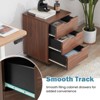 ORRD 3-Drawer Rolling File Cabinet | Mobile Under-Desk Storage with Lockable Casters for Home Office - 4 of 4
