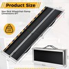 2-8Ft Non-Slip Folding Wheelchair Ramp, Portable Threshold Ramp for Home Use, Scooter Access for Car, Doorways, Curbs, and Stairs(Using height 2-24") - 3 of 4