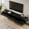 Floating TV Stand with Solid Wood Corners - 3 of 4