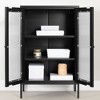 South Shore 40" Kodali Decorative Storage Cabinet Black: Metal Frame, 3 Shelves, Adult Assembly Required - 3 of 4