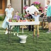 Tangkula 4 FT Folding Ice Table Portable Outdoor Cooler Table with Drain Removable Matching Skirt - 2 of 4