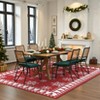 Christmas Snowflake Runner Rug 2x8 Washable Rug, Runner for Hallway Non Slip Soft  Xmas Floor Decor Low Pile Non-Shedding Rugs ,Red/Green/Blue/ - 2 of 2