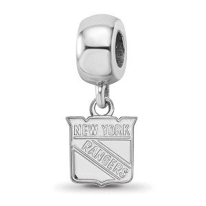 Black Bow Jewelry Sterling Silver New York Rangers NHL Bead Charm - 1 of 4