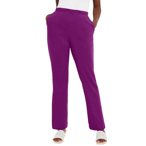 Jessica London Women's Plus Size Soft Ease Pant, 34/36 - Purple Tulip :  Target