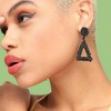 SOHI Women's Pink Corroded Drop Earrings - 3 of 3