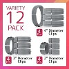 Impresa Quilting Rings - Variety 12 Pack - 2,3,4 Inch Diameter Quilt Clip for Quilting Creations - 3 of 4