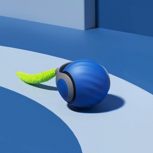 Speedy Sprint Ball Toy for Cat Type-C Rechargeable Interactive Cats Toy Blue - 1 of 4