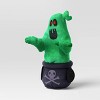11" Animated Plush Cauldron Ghost Halloween Decorative Prop Green - Hyde and EEK! Boutique™ - 3 of 3