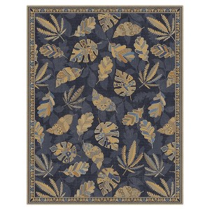 Abynow Medallion Diamond Distressed Rustic Indoor Area Rug - 1 of 4