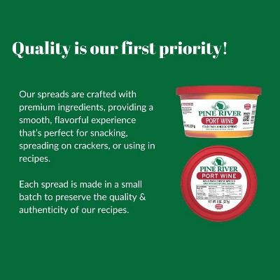 Pine River Port Wine Cold Savoury Cheese Spread - 8oz