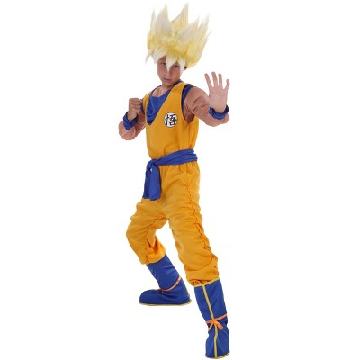 Halloweencostumes.com Kid's Dragon Ball Z Trunks Costume, Saiyan Anime  Halloween Costume With Purple Wig. : Target