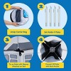 Joyfy Space Rocket Ship Pop Up Tent, Kids Play Tent Indoor Outdoor Playhouse Foldable House Playset Backyard Room Decor Toys Gift For Kid Toddlers Boy - 4 of 4
