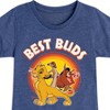 Girls' - Disney - Simba, Pumbaa, & Timon Best Buds Fitted Short Sleeve Graphic T-Shirt - 2 of 4