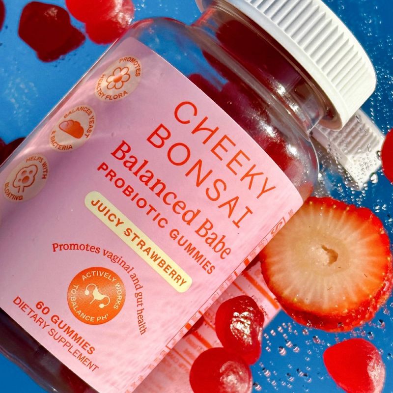Cheeky Bonsai Balanced Babe Probiotic Gummies - 60ct, 3 of 9