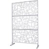 Okak Modern Outdoor Privacy Screen with Abstract Loop Shape Design, Patio Privacy Screen with Metal Stand, Outside Lattice Panels for Lawn - 2 of 4