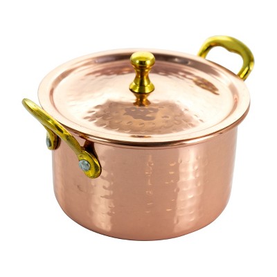 Gibson Home Rembrandt 15 Ounce Stainless Steel Mini Casserole with Lid in Copper