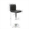 FURNIinspire Counter And Bar Stools Faux Leather Bar Stool Set of 2, Adjustable Counter Height Barstools, Kitchen Bar Chair, Brown, 17.5"*14"*42" - 3 of 4