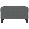 vidaXL Footstool Dark Gray 27.6 in.x21.7 in.x16.1 in. Fabric - 3 of 4