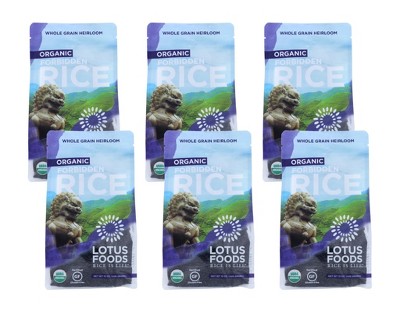 Lotus Foods Organic Forbidden Rice - Case Of 6/15 Oz : Target