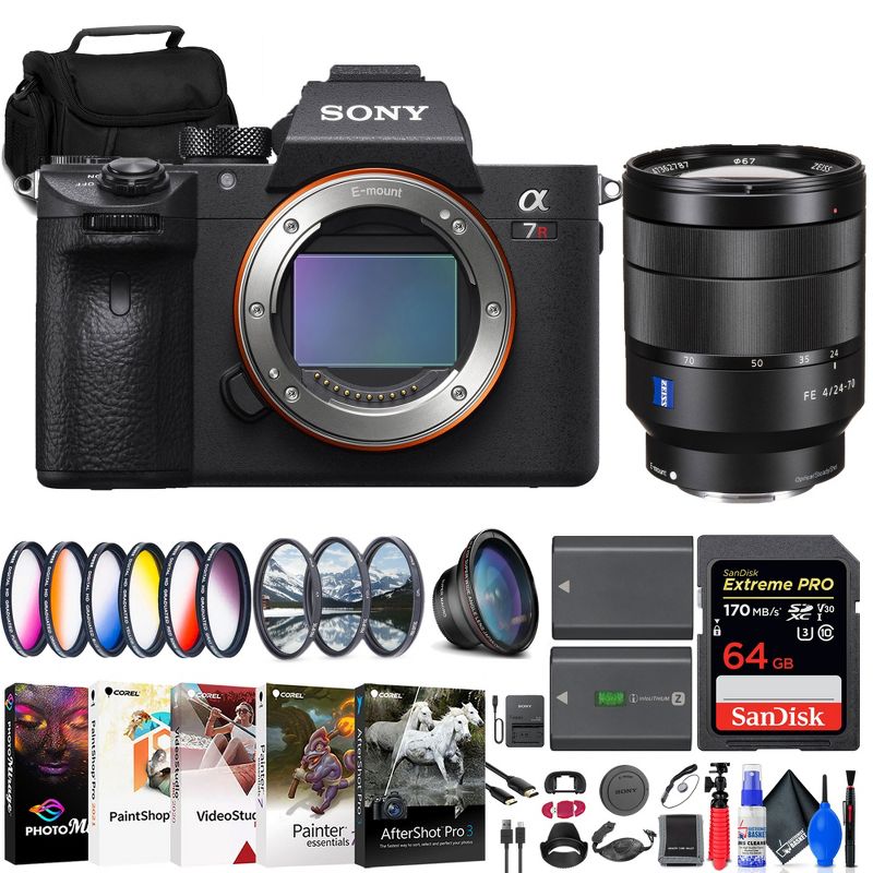 Sony a7R IIIA Mirrorless Camera - Black + Sony FE 24-70mm Lens + 64GB Card + More, 1 of 5