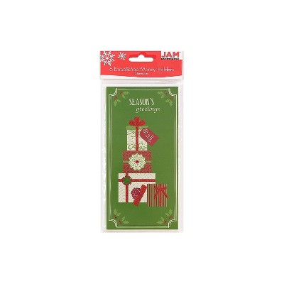 JAM Paper Christmas Money Cards Set Seasons Greetings Gifts 95231613