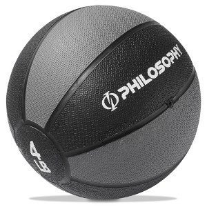 Philosophy Gym Medicine Ball - Weighted Fitness Non-Slip Ball - 1 of 4