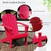 Tangkula 2PCS Patio Adirondack Chair w/ Inclined Seat High Backrest & Wide Armrests - 3 of 4