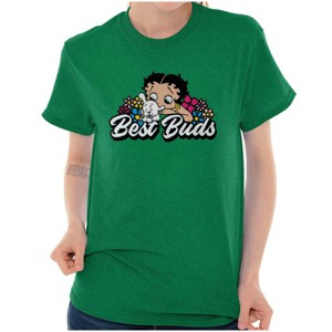 Betty Boop Pudgy the Dog Best Buds Womens Graphic T Shirt Tees Brisco Brands - 1 of 4