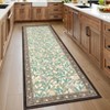 Modern Washable Area Rugs for Living Room Non Slip Stain Resistant Ultra Soft Floral Rug Carpet Floor Mat for Bedroom Dining Room Office - 4 of 4