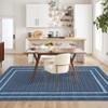 Geometric Living Room Rugs, Washable Bordered Print Soft Bedroom Carpet - 3 of 4