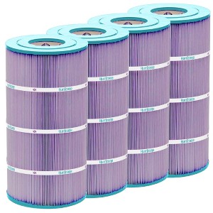 Hurricane Filters HF8411-01P Platinum Purple Pool Cartridge for PWWCT75, Unicel C-8411, Filbur FC-1255, Waterway Clearwater II Pro-Clean 75, 4 Pack - 1 of 4